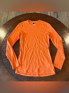 3609 Icebreaker Merino 200 Long Sleeve Orange Size Small